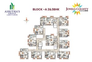 Asrithas Group Jewels County Floor Plan Black A2 3bhk 03