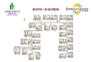Asrithas Group Jewels County Floor Plan-Black B-2& 3bhk 03